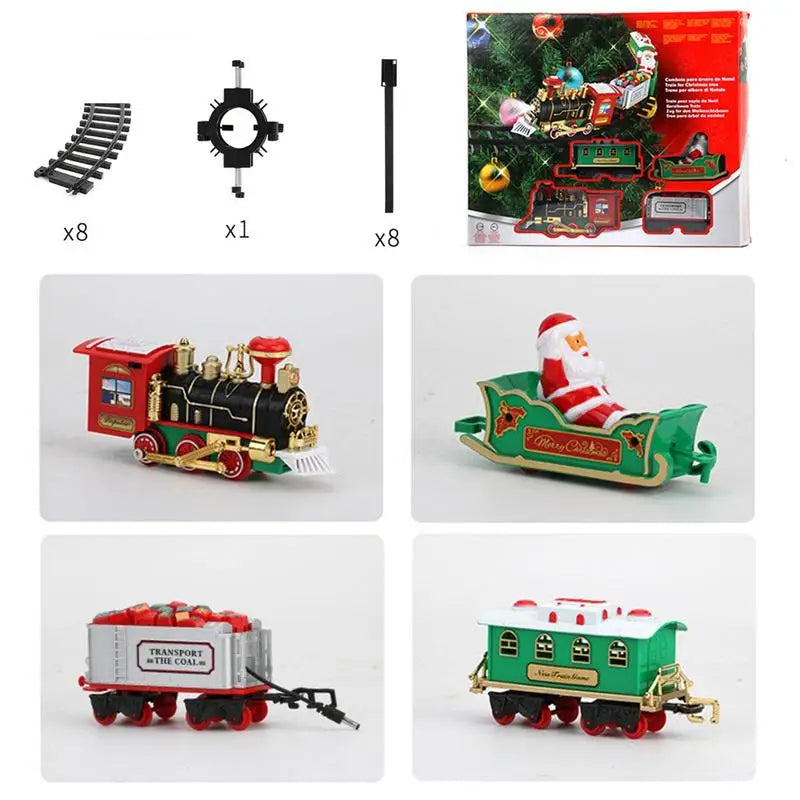 Conjunto de trem elétrico para árvore de Natal